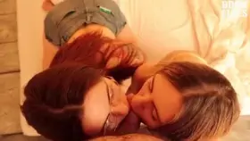 Threesome Double Blowjob