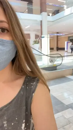 The coast is clear! check out my tit!