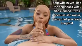 For now though, you just won't tell her about the pool