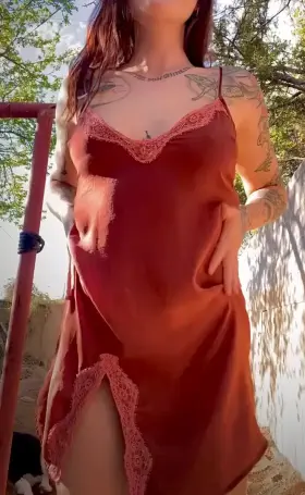 Do you like what I have under my dress?