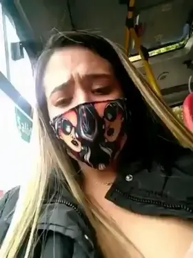 Cutie fingering in the bus