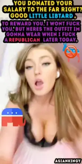 [oc] That’s all the 45000 donation was worth to her. You were still a former libtard she’d never touch.