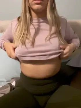 playing with my boobs turns me on 😻 would you suck them?