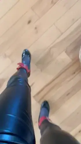 Training in locked high heels on my cake day🥳 Kik: sissytorijade
