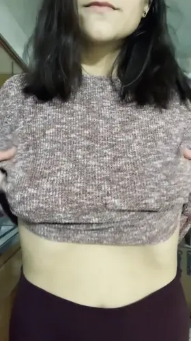 As you can see, I’m at my happiest when someone’s looking at my tits :)