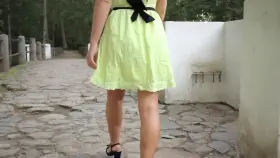 Revealing Lovely Ass In The Park