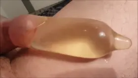 Cumming in a water filled condo[m]