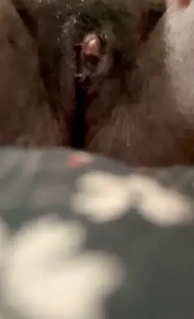 My hairy pussy after cumming twice
