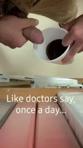 Don't forget your daily fix of cum