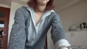 Cheating Wife Eri Fujino is visited by her husbands horny brother