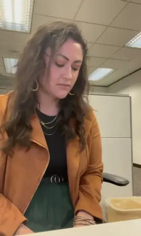 My manager makes me hand over a piece of clothing whenever I arrive late to the office.