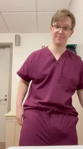 Scrubs don’t hide much so thought might as well let it out