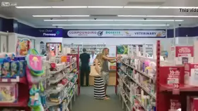 Testing The Condom At The Pharmacy!