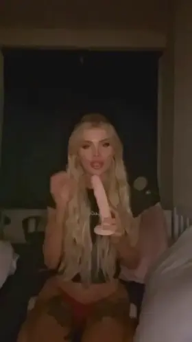 Shoving the dildo down the back of my throat because I was ordered to… I’m a dumb little cumslut that needs to be given orders cause I can’t think for myself