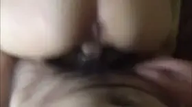 My husband got home just as he pulled out and cum all over my slutty ass 😈🥵