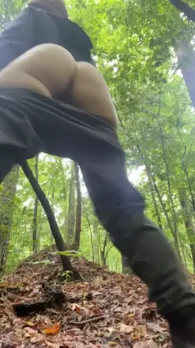 Anal by the side of the trail?