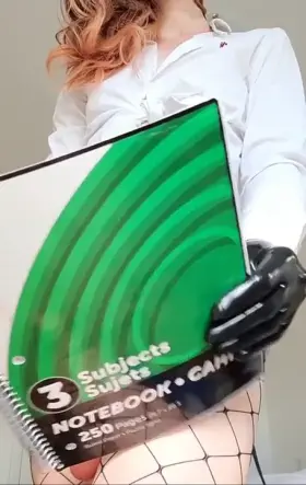 You'll have to stay after class to improve those grades [domme]