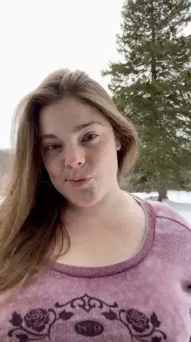 I blend in with the snow but I hope you can still see these titties ☃️ (OC)
