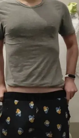 I show you my uncut cock, hope you like it