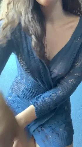 nothing under my sweater means easy flashing