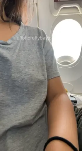 Do you like naughty girls who get caught flashing on a full flight? 😜