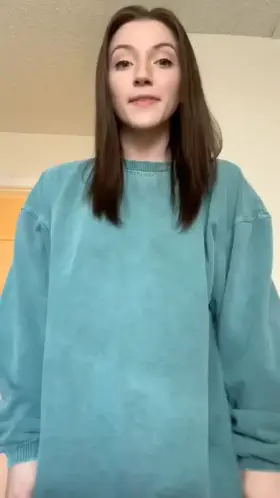 Do you like my sweater better on.. or off?