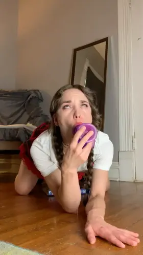 Good girls always clean up their messes 😉