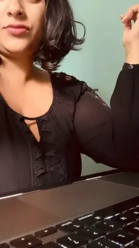 Here’s my secret to getting through a day of endless zoom meetings- I just cum on repeat under the camera’s frame 😅💦 what they don’t know can’t hurt em right? 😈