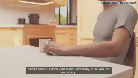 Pamela fuck nerd behind her husband (Doberman Studio)