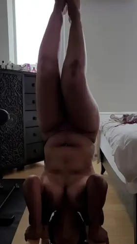 Practicing for handstands