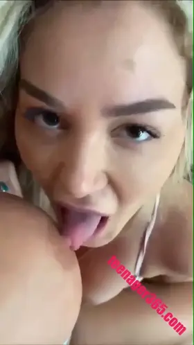 Heidi Grey sucks Dakota James boobs