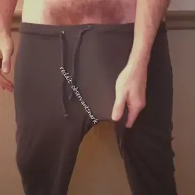 If I catch you staring, I'm likely to tug the hog until you blush.