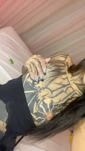 Would you date a Asian tattooed naughty Goth like me?