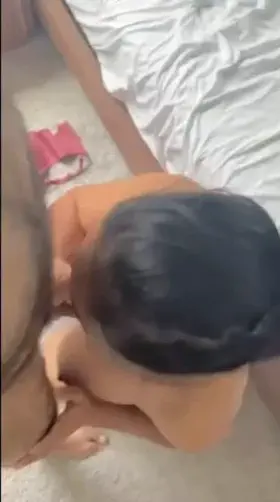 Wife sucking it deep