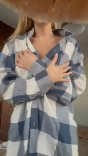 Just grab you shirt and went to make some breakfast for us two