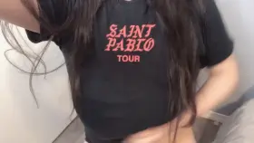 My Asian G cups are suffocating in this T-shirt. Help me?