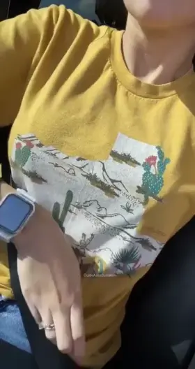 Fuck doll out and about distracting drivers