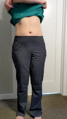 Getting undressed after work. Ahhhhh. 41 (f) nurse