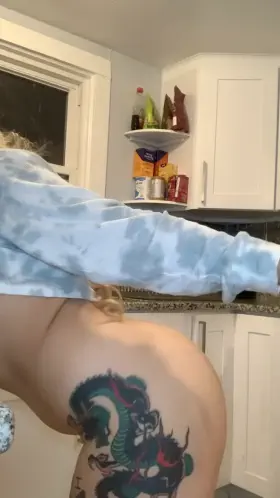 What would you do if you came into the kitchen as I was cooking and found me like this???