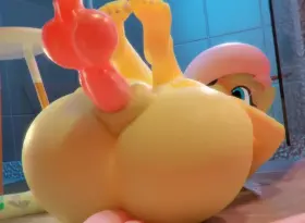 In the shower by Hoovesart