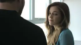 Riley Keough at shower sfter someone cummed in her belly in The Girlfriend Experience (2016)