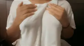 This is my favorite shirt to do a titty drop in 😝 (OC)