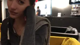 Asian Blowjob in Gym