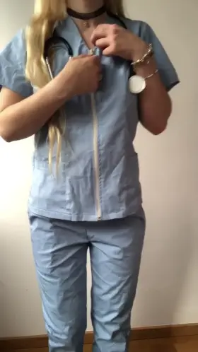 Would you date a petite nurse with puffy nipples?