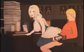 Being hokage is stressful so sometimes I go by and help naruto