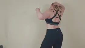 So hot and sweaty after my workout