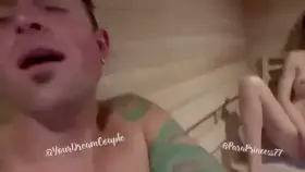 Watching her fuck my husband in the sauna was so damn hot…literally 🥵