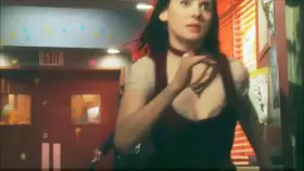 Alison Brie jiggling through