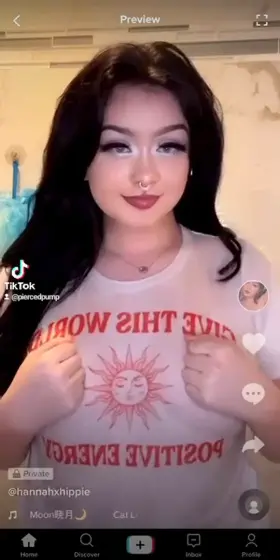 Wet t shirt, and big perky pierced tits