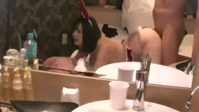 Japanese cosplay babe with fantastic natural big tits